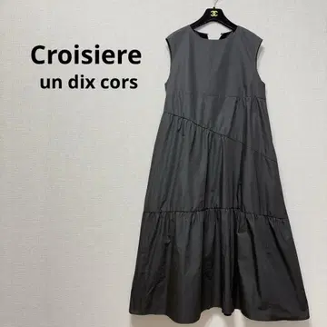 신상품 Croisiere 티어드 원피스 맥시 길이 미사용 앤디 콜