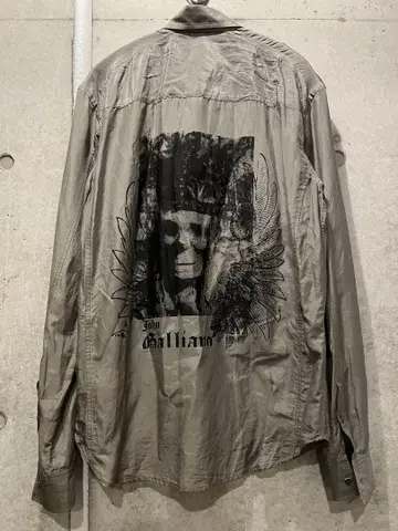 John Galliano 밀리터리 셔츠 남성용