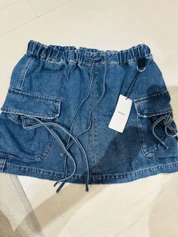 MOUSSY 데님 미니 스커트 110 BLU 사이즈 2