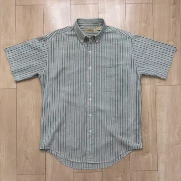 L.L.Bean 반팔 셔츠 스트라이프 코튼 90s