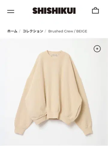 택 포함 미사용 새상품 THE SHISHIKUI Brushed Crew