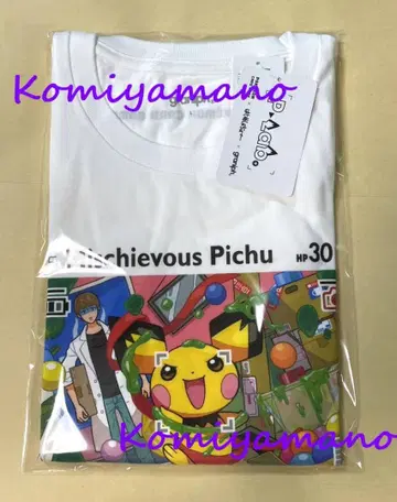 장난을 좋아하는 피츄 티셔츠 L 포켓몬 카드 게임 하메샤초