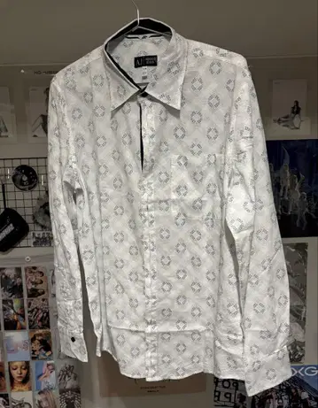 ALMANI JEANS 패턴 와이셔츠 EU M 사이즈