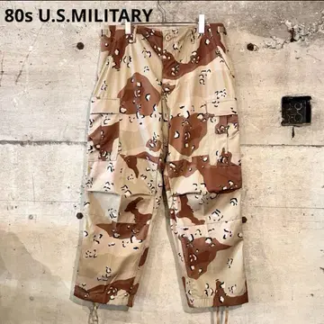 80s USA제 BDU 팬츠 밀리터리 초코 칩 카모 미군 실물