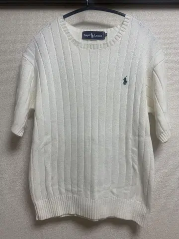 Ralph Lauren 반팔 니트 M 화이트