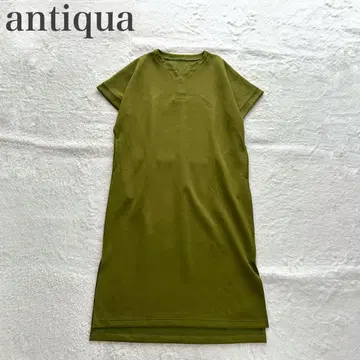 안티카 새상품급 키넥 프렌치 슬리브 분또 원피스 사이드 슬릿