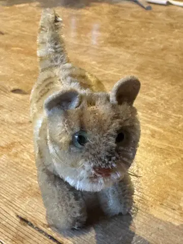 슈타이프 1960년대 고양이 호랑이 고양이 독일제 핸드메이드