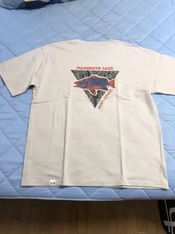 네이비 어패럴 MANGROVE JACK 물고기 그래픽 티셔츠 2XL
