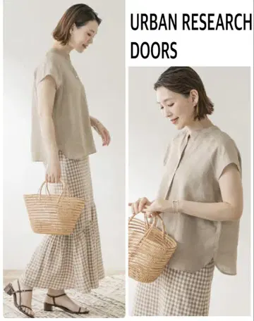 URBAN RESEARCH DOORS 키넥 블라우스 새상품급