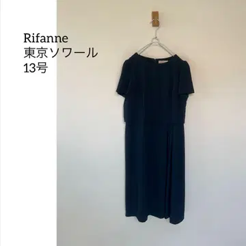 도쿄 소와르 리파네 포멀 원피스 13호 큰 데미지 네이비