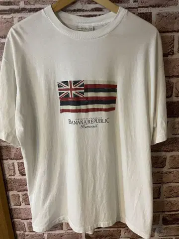 90s BANANA REPUBLIC 국기 디자인 티셔츠
