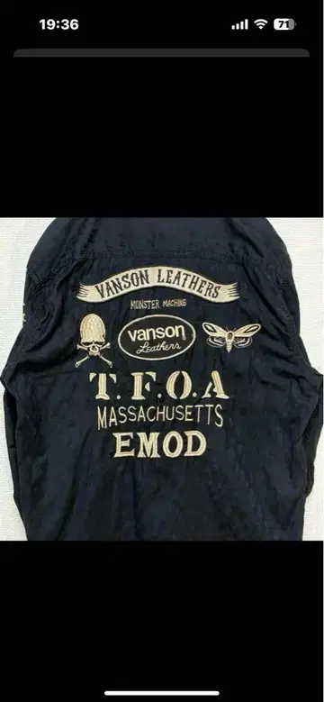 VANSON 블랙 자켓