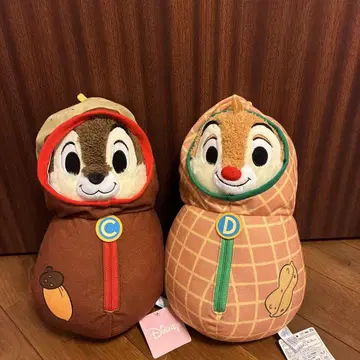 칩과 데일 봉제 인형 세트 후드 부착