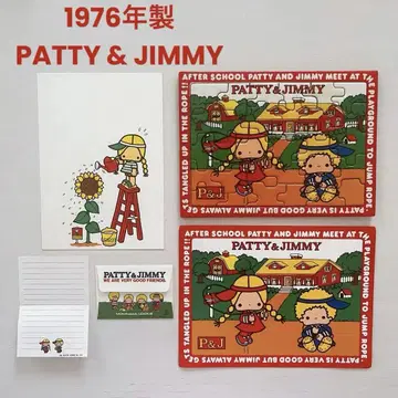 PATTY & JIMMY 산리오 레트로 직소 퍼즐 미니 레터 세트