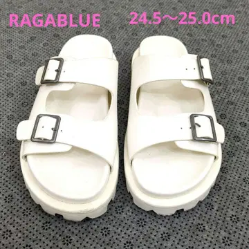 RAGABLUE 더블 벨트 샌들 L (24.5~25.0cm) 화이트
