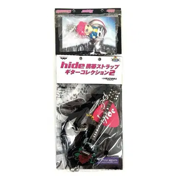 hide 핸드폰 스트랩 기타 컬렉션 지퍼 마스코트 2개 세트