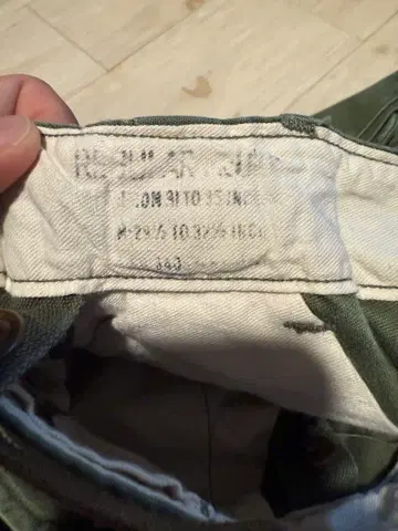 군대 60S 카고 팬츠 올리브 그린