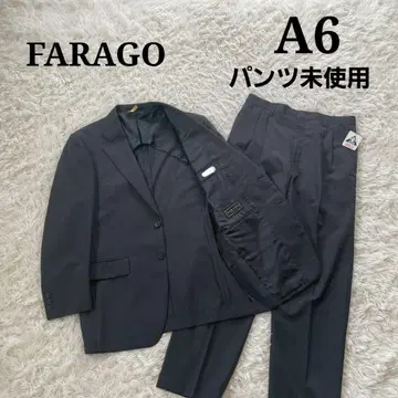 FARAGO 팬츠 미사용 아오키 AOKI 차콜 백 오픈 스트라이프