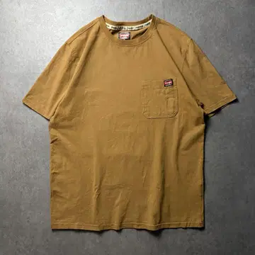 Wrangler 워크 티셔츠 가슴 포켓 무지 아메카지 스트릿 M