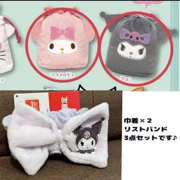 SANRIO 산리오 캐릭터즈 쿠로미 마이멜로디 페이스 복조리