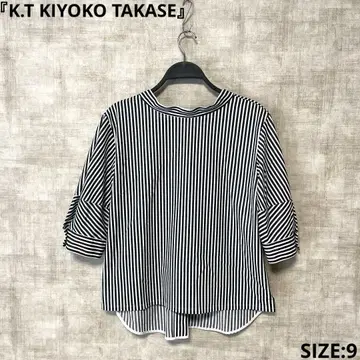 일본제 [K.T KIYOKO TAKASE] 스트라이프 블라우스 SIZE9