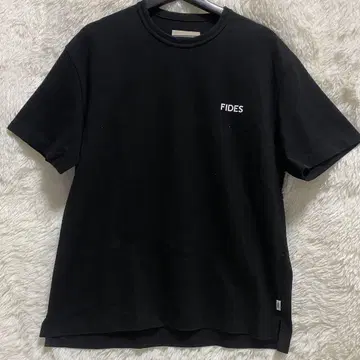 새상품급 FIDES 피데스 LOGO 티셔츠 블랙 L 사이즈