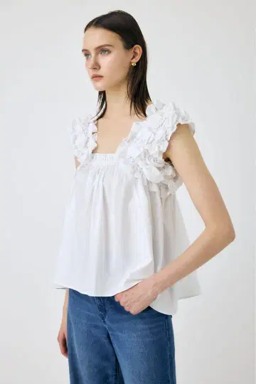 Moussy SHOULDER FRILLS 상의