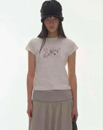 COYSEIO COY WAFFLE T-SHIRT 화이트