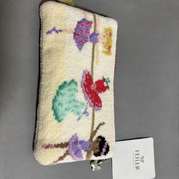 FEILER 발레리나 무늬 셔닐 직조 파우치, 거의 미사용품, 익명 배송