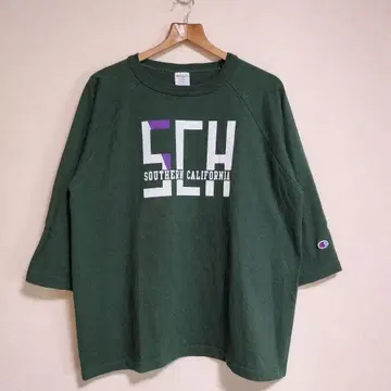 챔피온 T1011 래글런 7부 소매 티셔츠 USA제
