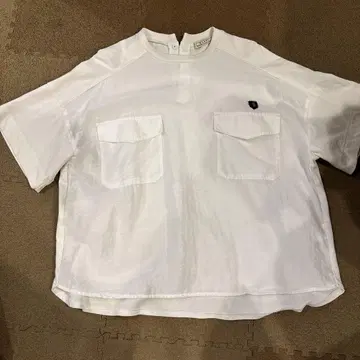 BLANC basque 화이트 밴드 카라 셔츠