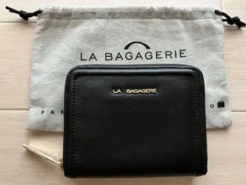 LA BAGAGERIE 블랙 가죽 지갑