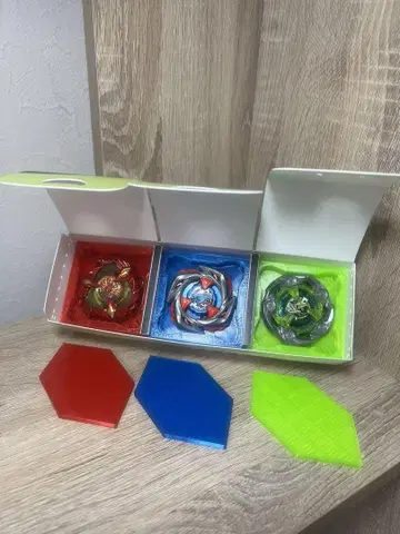베이블레이드 X 데크 케이스 깔창 3색
