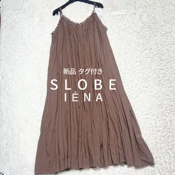 미사용 새상품 택 SLOBE IENA 코튼 거즈 개더 원피스 이에나