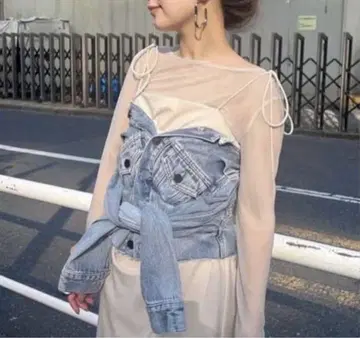 프레이 아이디 데님 뷔스티에