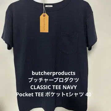부처 프로덕트 CLASSIC TEE 포켓 티셔츠 네이비 40