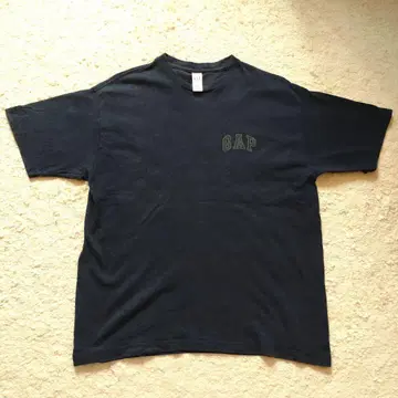 00s GAP 네이비 로고 티셔츠 S/P