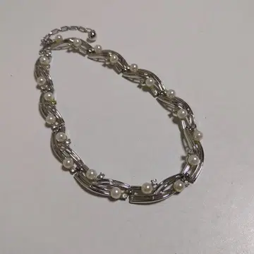 트리파리 펄 목걸이 약 41cm