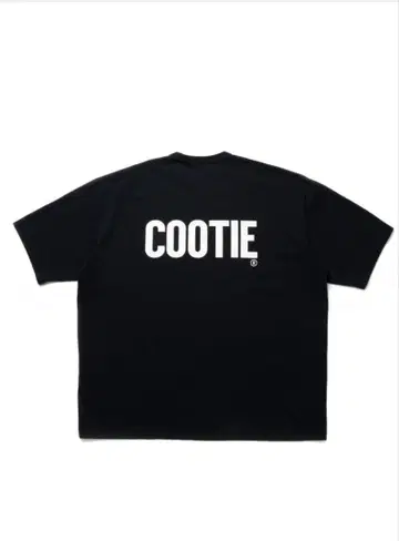 COOTIE PRODUCTIONS 백 프린트 티셔츠 블랙 S 사이즈