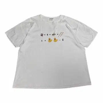 00s Hanes 아트 티셔츠 오리