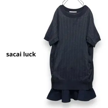 사카이 럭 배색 린넨 원피스 린넨 튜닉 클리닝 완료