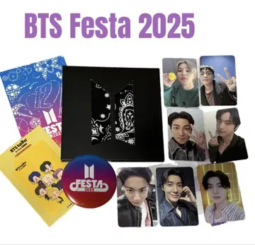 BTS 페스타 Army zone 한정판 트레이딩 카드 반다나 기타
