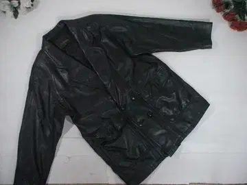 96781 남성용 가죽 코트 블랙 XL