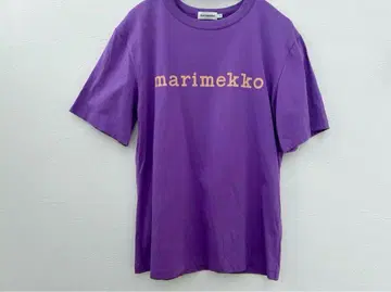 marimekko 보라색 로고 티셔츠 S 사이즈