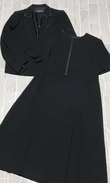 도쿄 이긴 블랙 포멀 원피스 수트 예복 상복 17호