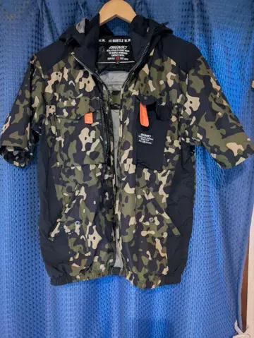 BURTLE 카모플라쥬 후드 자켓 팬 부착