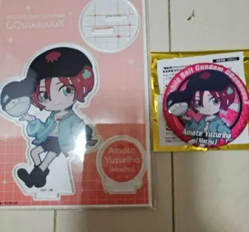건담 지크 액스 도큐 가부키초 타워 캔뱃지 아크릴 스탠드 마추