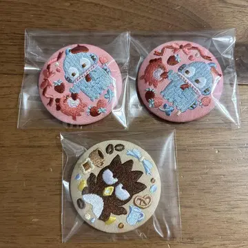 산리오 자수 캔 배치 한교동 배트 배트 마루