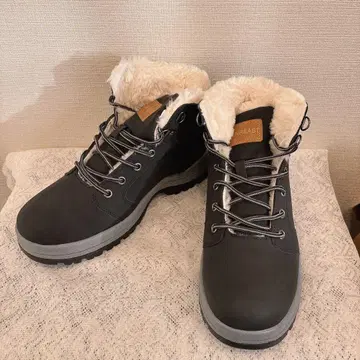 UNREAST 그레이 하이컷 부츠 25.5cm p26cm 방한 부츠