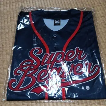 SUPERBEAVER 20주년 기념 베이스볼 셔츠 네이비/XL